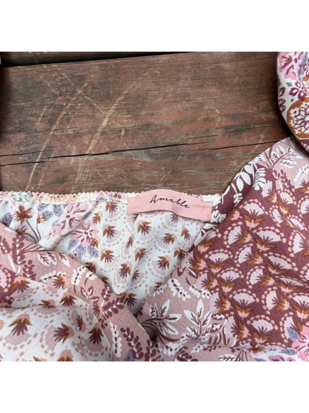 Amable Floral Patchwork Two-Piece Set - Picture 5 of 6